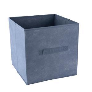 Cube de rangement uni - 28 x 28 x 28 cm - Gris anthracite