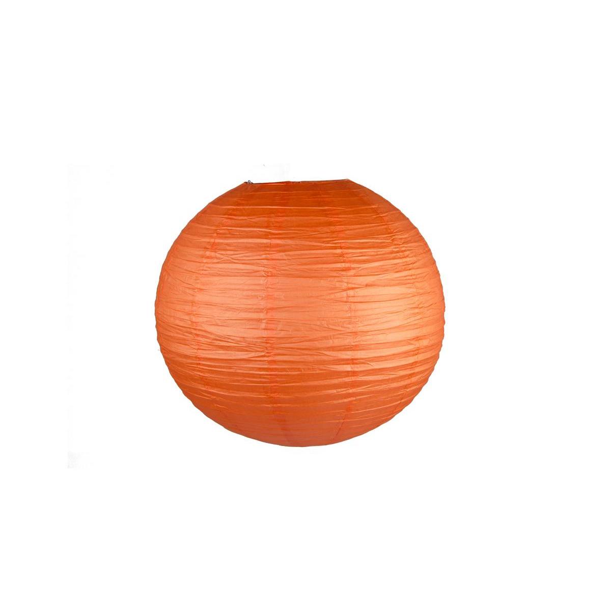 Boule japonaise luminaire - Papier - Diamètre 60 cm - Orange