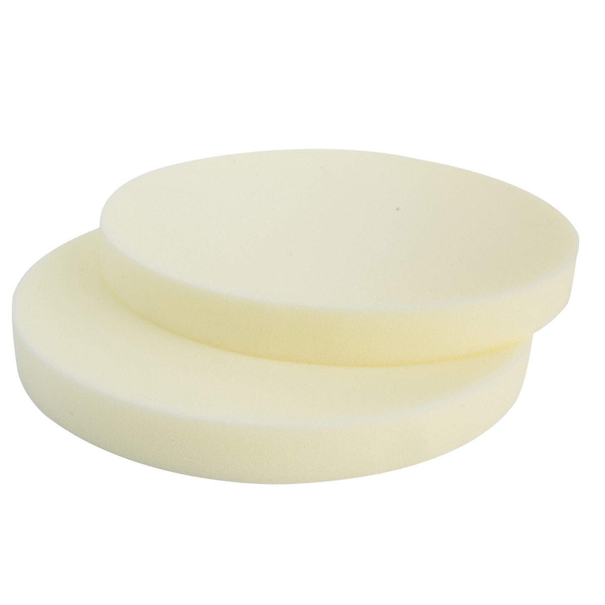 Les 2 Galettes Rondes Pour Confection Mousse Polyether Diametre 38 Cm Blanc Galette De Chaise La Foir Fouille