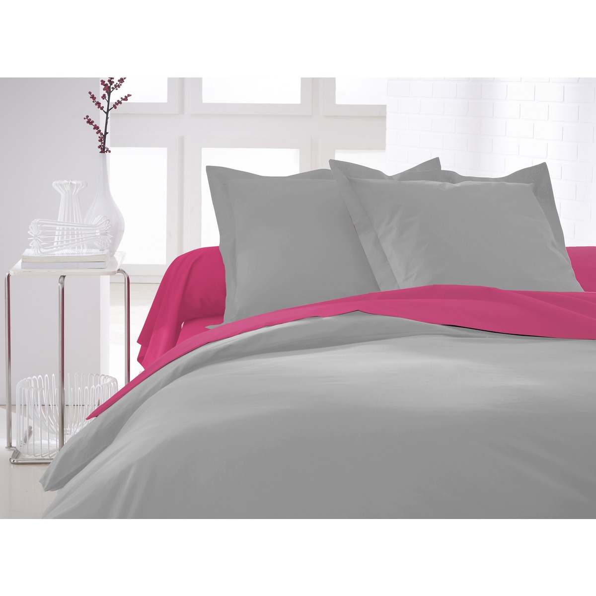 Housse De Couette 100 Coton 2 X 240 Cm Gris Zinc Parure De Lit Et Housse De Couette La Foir Fouille Housse De Couette 100 Coton 2 X 240 Cm Gris Zinc Parure De Lit Et Housse De Couette La Foir Fouille