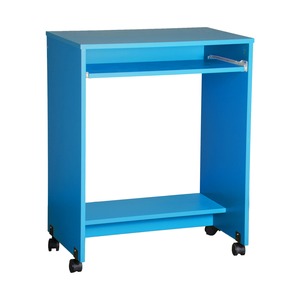 Console informatique - 60 x 39 x H 76 cm - Bleu