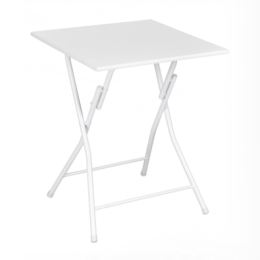 Table Pliante Mdf Metal Blanc Je M Installe A Petit Prix