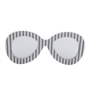 Miroir vintage en forme de lunettes rétro - 22 x 48 cm - Différents coloris