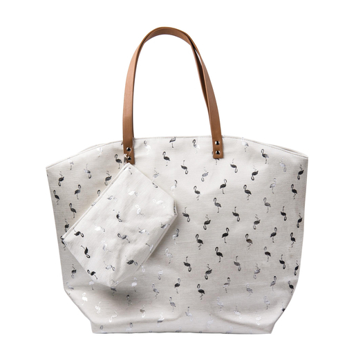 Sac + pochette flamant rose Sac + pochette flamant rose