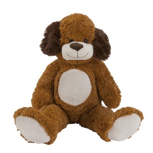 Peluche chien - Hauteur 90 cm - Marron