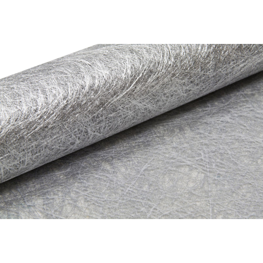 Rouleau Intisse Metallise Tissus Non Tisse Gris Decoration