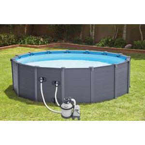 Kit piscine graphite 4.78x1.24