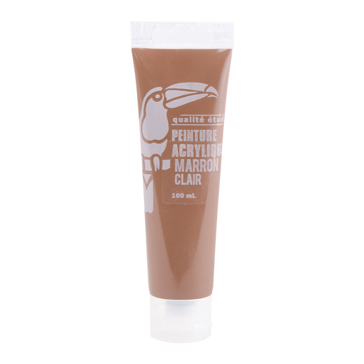 Tube de peinture - 100 ml - Marron - Loisirs créatifs | La Foir'Fouille