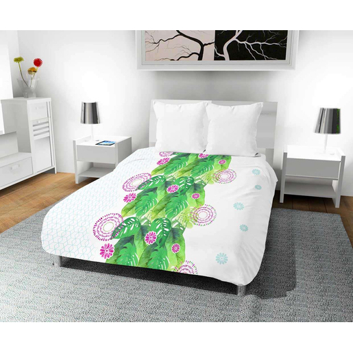 Couette Tahiti 240 X 220 Cm Blanc Linge De Lit La Foir Fouille