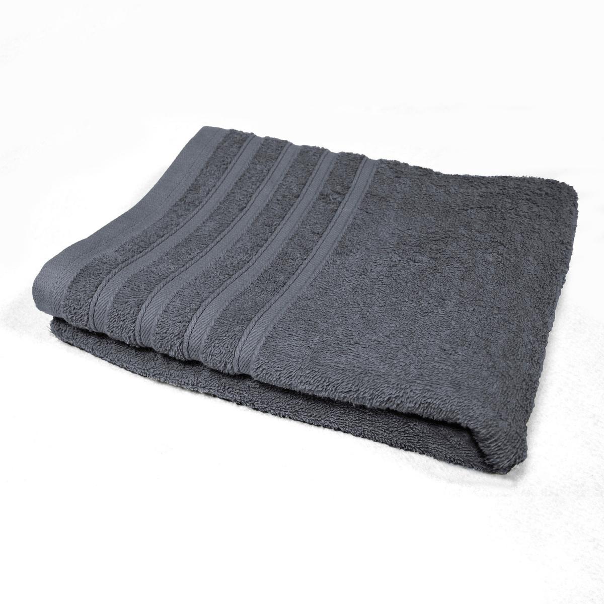 Drap de bain - 100% coton 450gr/m2 - 100 x 150 cm - Gris anthracite