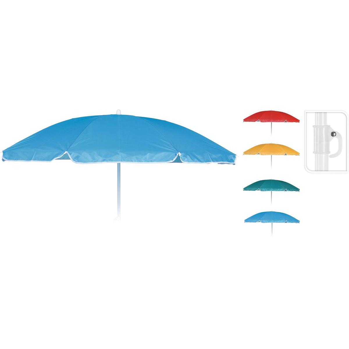 Parasol de plage - ø 150 x H 160 cm - Différents modèles