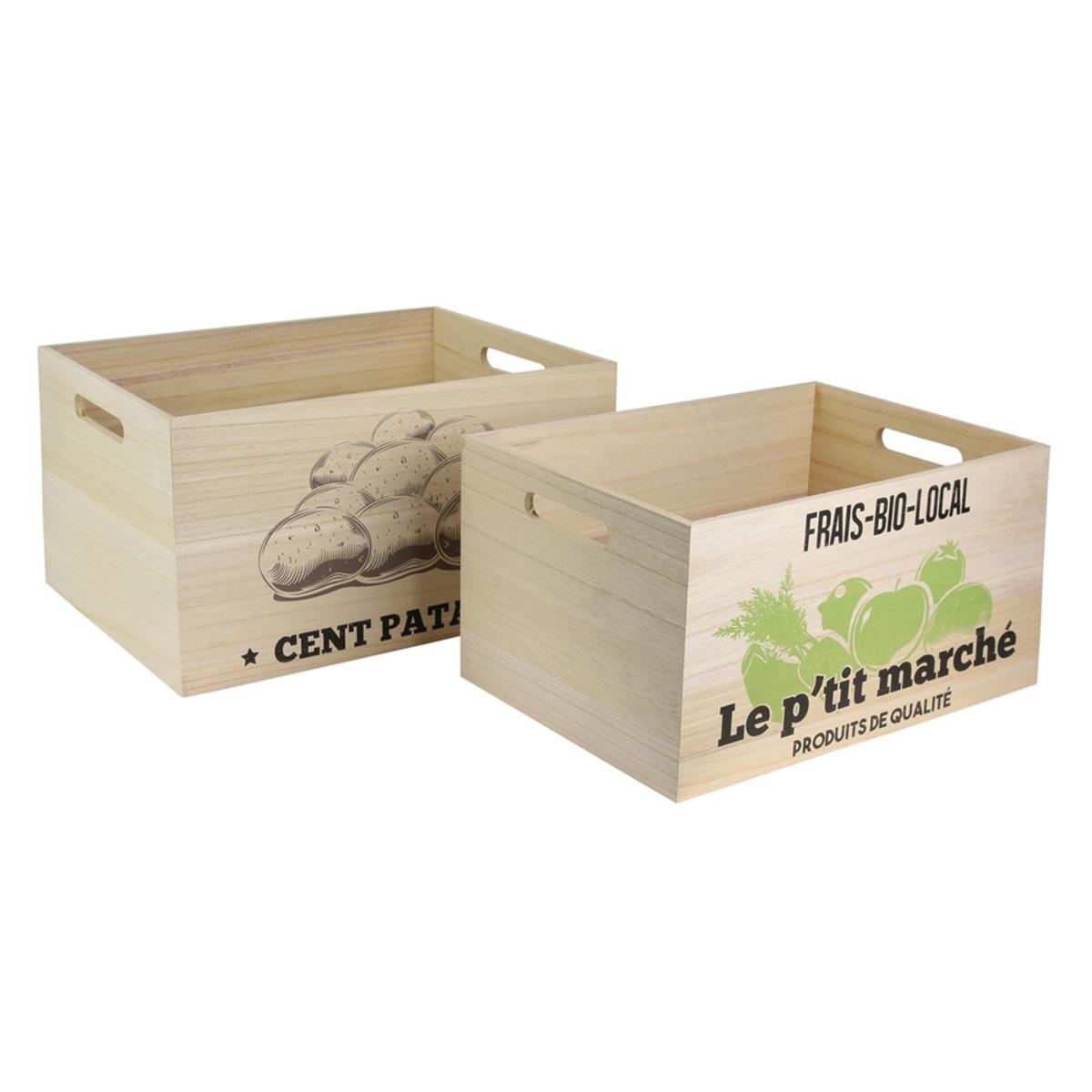2 cagettes de rangement marche paniers a linge et lingeres la foir fouille