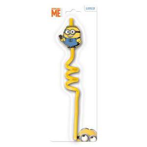 Paille rigide Minions - Plastique - - Multicolore