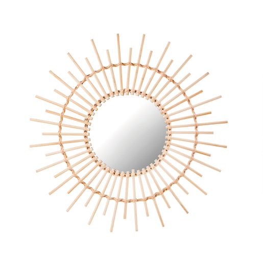 Miroir Soleil En Rotin Miroirs La Foir Fouille