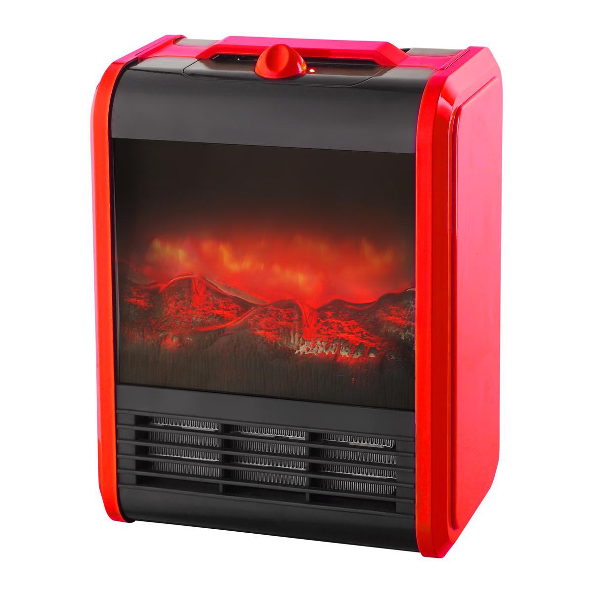 Chauffage électrique soufflant - 29 x 21 x 38,5 cm - Rouge et noir Chauffage électrique soufflant - 29 x 21 x 38,5 cm - Rouge et noir