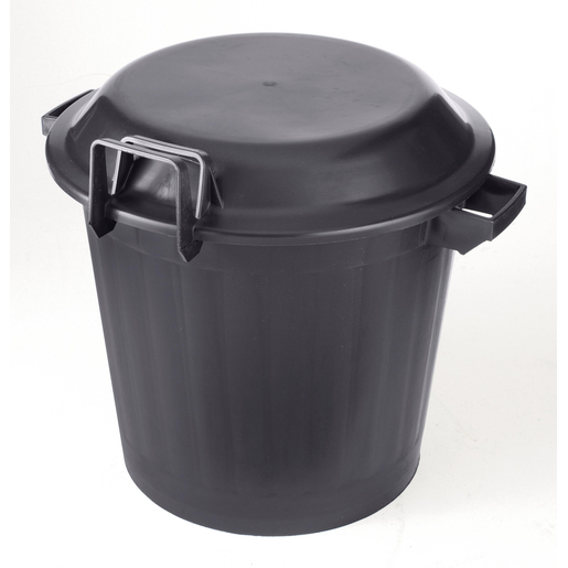Poubelle Immeuble Plastique 80 L Noir Poubelles La Foir