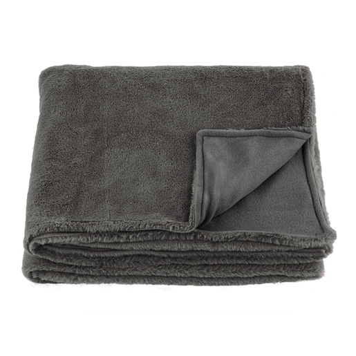 Plaid doux - 125 x 150 cm - Gris anthracite Plaid doux - 125 x 150 cm - Gris anthracite