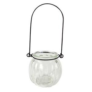 Photophore - Verre - Ø 8cm x 7 cm - Transparent