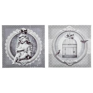 Toile imprimée cage/ange