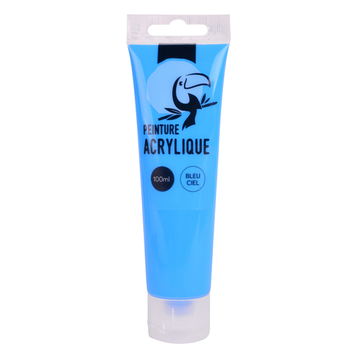 Tube De Peinture Acrylique Bleu Primaire Loisirs Creatifs La Foir Fouille