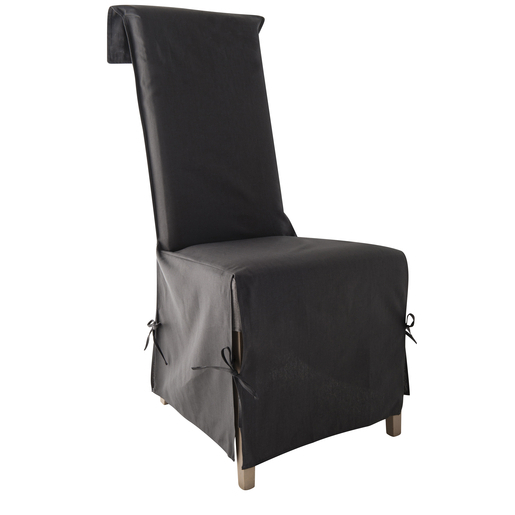 Housse Chaise En Coton Gris Housse De Chaise La Foir Fouille