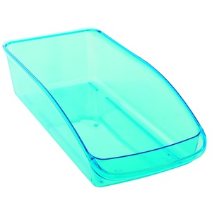 Bac de rangement pour réfrigérateur - 33 x 15 cm - bleu