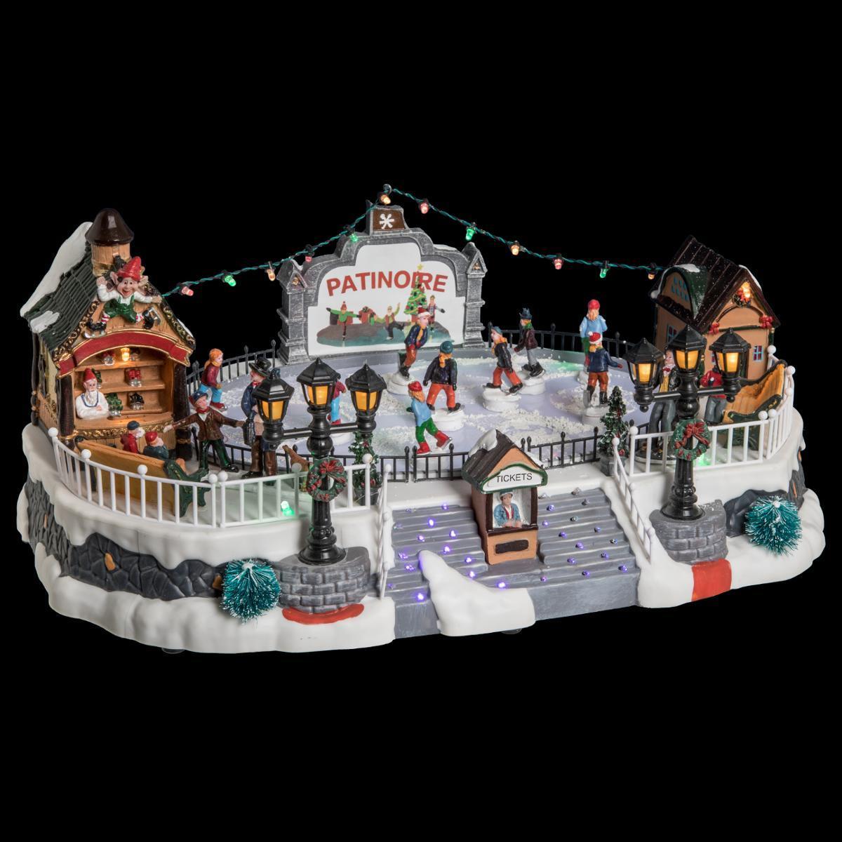 Patinoire miniature pour top village de noel