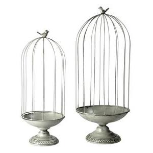 Cage à oiseaux décorative - H 58 cm