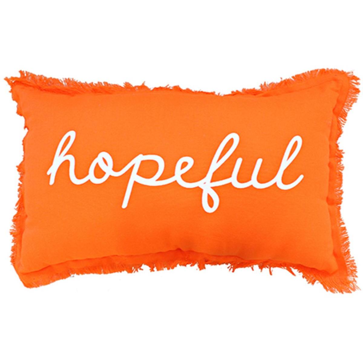 Coussin à franges texto - 30 x 50 cm - Orange Coussin à franges texto - 30 x 50 cm - Orange