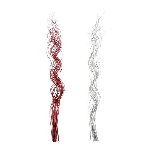 Fagot torsadé - Cocotier - H 130 cm - rouge ou argent Fagot torsadé - Cocotier - H 130 cm - rouge ou argent