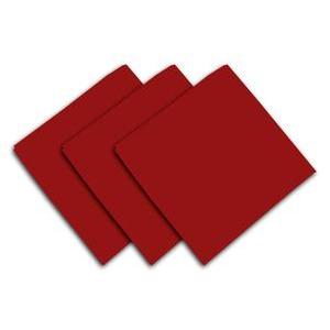 3 serviettes de table Alix - 40 x 40 cm - Différents modèles - Rouge