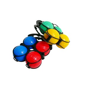 Jeu de boules de pétanque avec cochonnet et sac - Multicolore