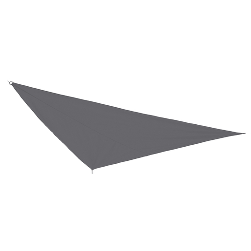 Voile Ombrage Triangulaire 3m Voile D Ombrage Polyester Polyamide Gris Plein Air La