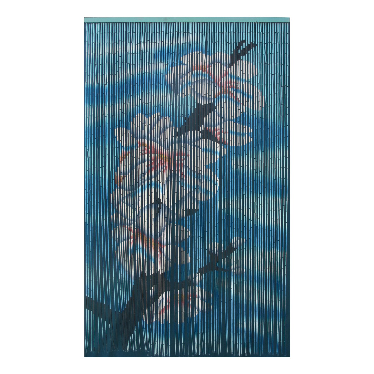 Rideau De Porte Motif Fleurs Du Japon 90 X 200 Cm Rideaux De Porte La Foir Fouille