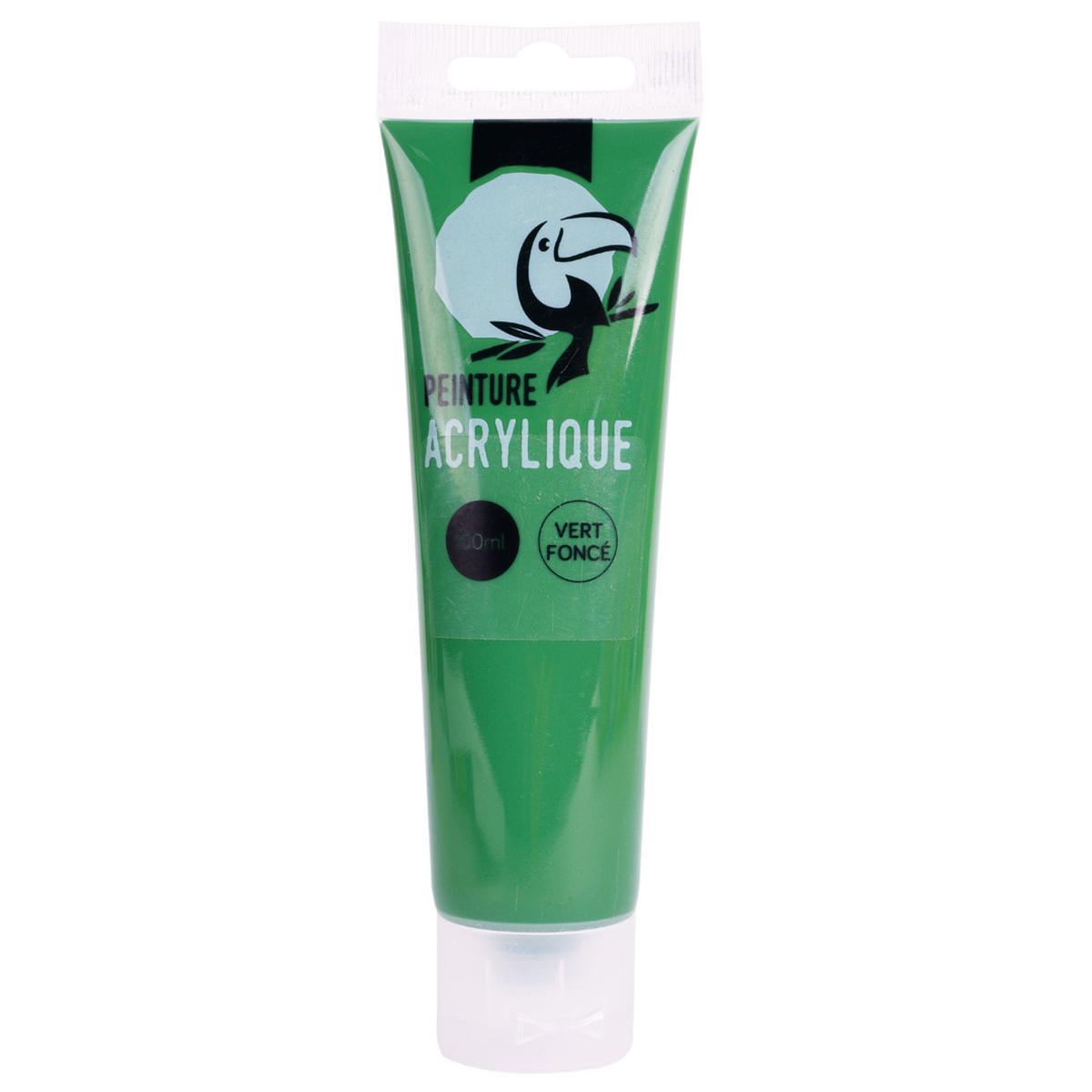 Tube de peinture - Acrylique - 100 ml - Vert Tube de peinture - Acrylique - 100 ml - Vert