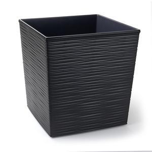 Pot effet bois - 30 x 30 x H 31 cm - Gris