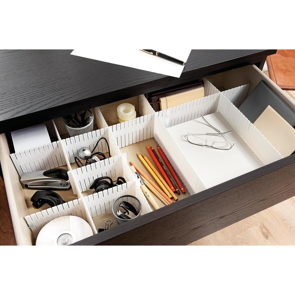 Organisateur De Tiroir Modulable 44 X 10 Cm Blanc Rangement Tissu La Foir Fouille Organisateur De Tiroir Modulable 44 X 10 Cm Blanc Rangement Tissu La Foir Fouille