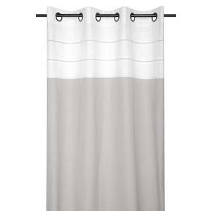 Rideau Julie - L 260 x l 140 cm - Beige, blanc