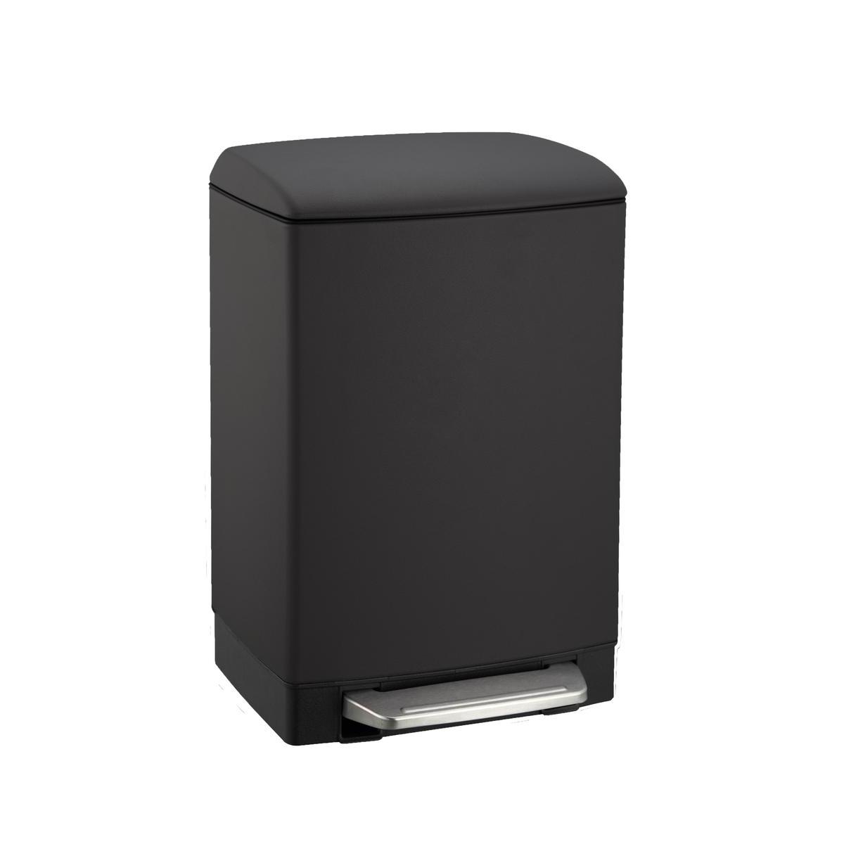 Poubelle Rectangulaire A Pedale Clara Differents Modeles 30 L Noir Izeo Poubelles La Foir Fouille