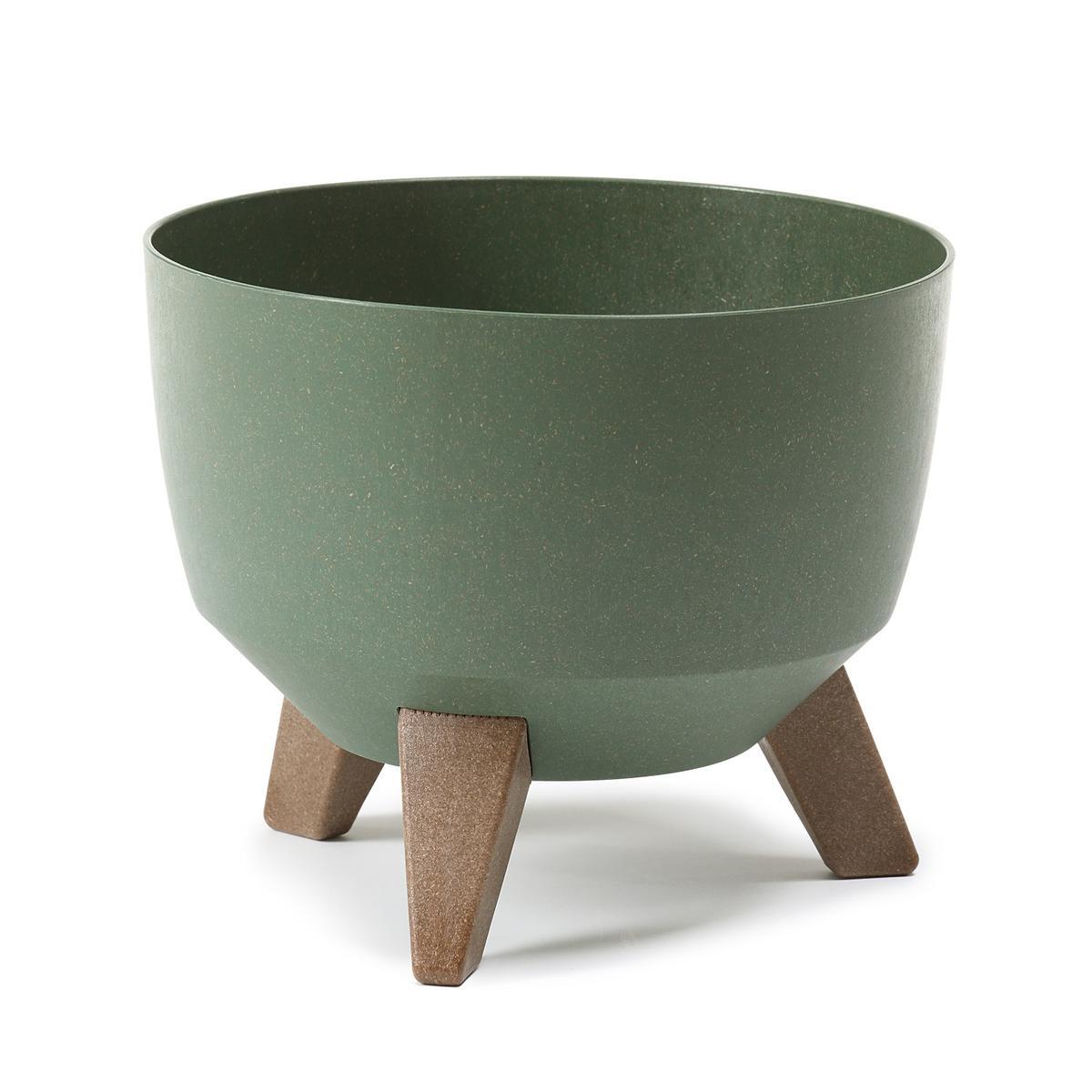 Cache-pot sur pieds Roma - Ø 29 x H 23 cm - Vert