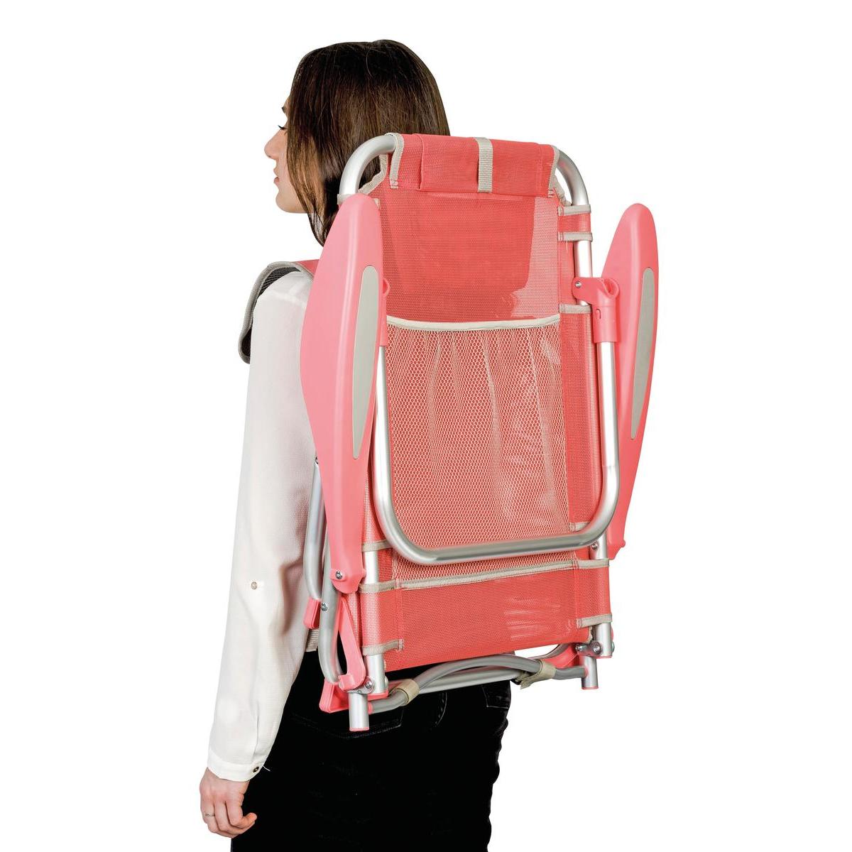 fauteuil clic clac de plage rio 64 x h 79 x 59 cm differents modeles orange sienne vert sauge jardin de saison la foir fouille