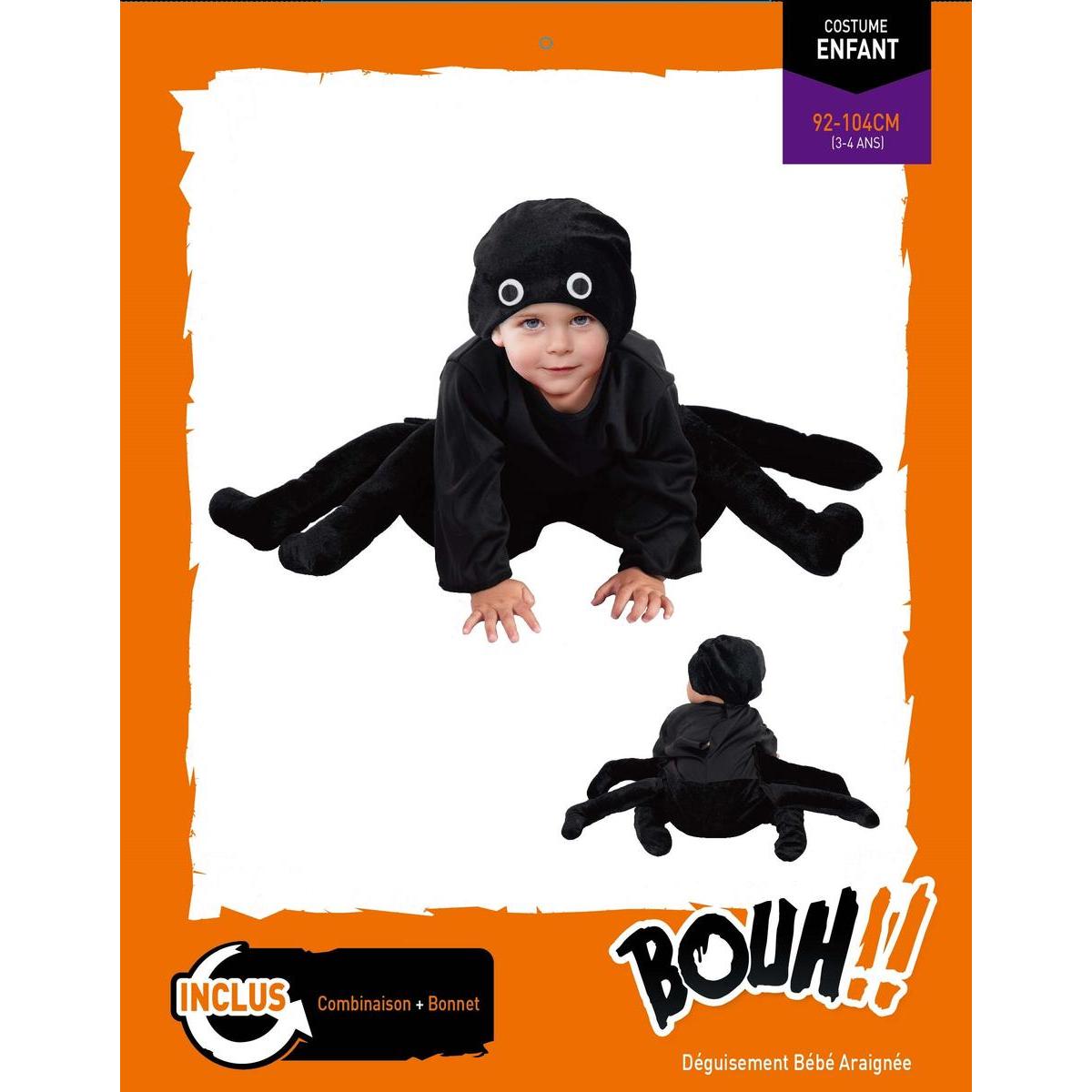 Deguisement Bebe Araignee Taille Unique Noir Halloween Deguisement Enfant La Foir Fouille