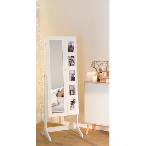 Miroir Psyche Avec Rangement Bijoux Et Cadres Miroirs La Foir