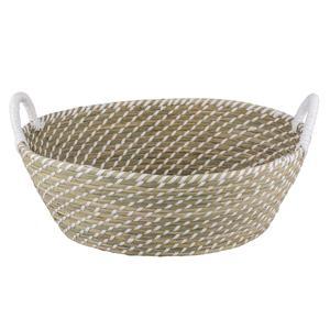Panier tressé rond Ethnique - Taille L