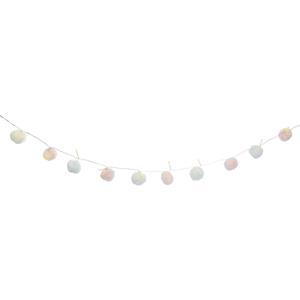Guirlande pompons 10 led tout doux