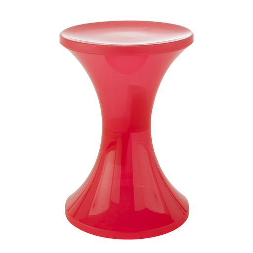 Tabouret Translucise Plastique Rouge Meubles De Salon La