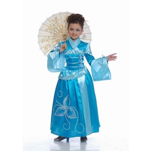 Costume traditionnel du monde enfant 4 à 6 ans - Taille S - Bleu