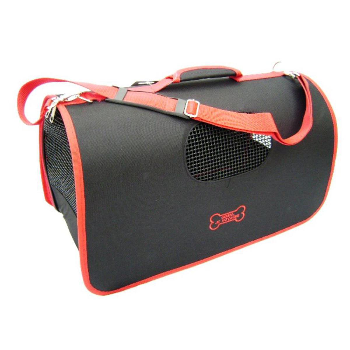 Sac De Transport Pour Chat La Foir Fouille Sac de transport tunnel - Tissu - Bleu - Rouge - Noir