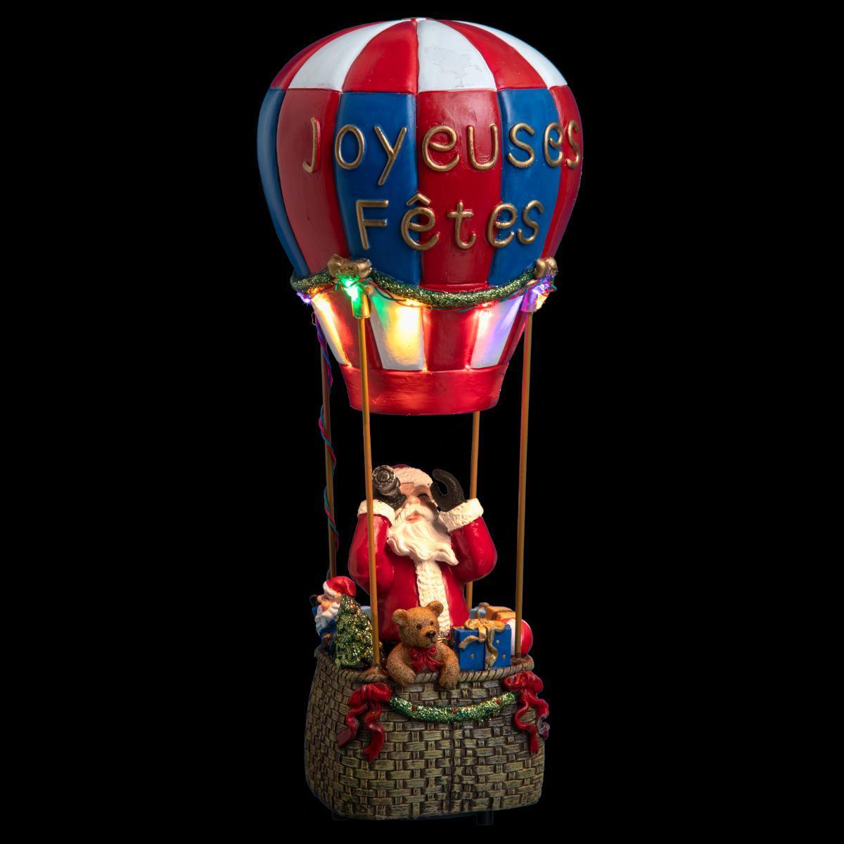 Montgolfiere Led Pere Noel Villages De Noel La Foir Fouille