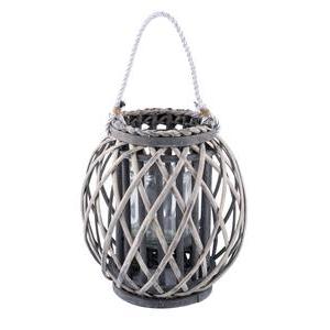 Lanterne bucolique - ø 28 x H 30 cm - Beige, gris - MOOREA